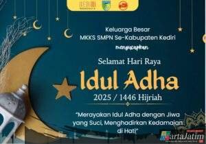 Keluarga Besar MKKS SMPN Se-Kabupaten Kediri Mengucapkan Selamat Hari Raya Idhul Adha 1446 H