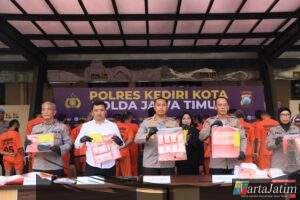 Berantas Narkoba Polres Kediri Kota Berhasil Amankan Puluhan Tersangka