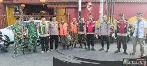 Sinergitas TNI-Polri di Krian Jaga Keamanan Sholat Idul Adha 1446 H Wilayah Krian