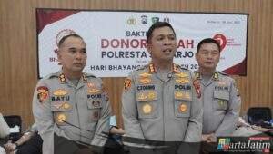 Sambut Hari Bhayangkara Ke-79, Polresta Sidoarjo Gelar Donor Darah untuk Kemanusiaan