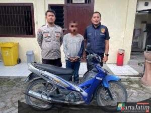 Polsek Pare Amankan Pelaku Curanmor 1 Jam Usai Kejadian