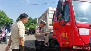 Puluhan Kendaraan Terjaring Razia, Polres Kediri Ajak Warga Lebih Tertib Berkendara