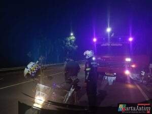 Satlantas Polres Kediri Kota Temukan Truk Parkir Sembarangan Saat KRYD di Semampir