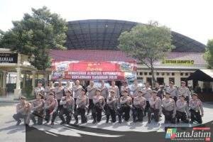 Baharkam Polri Gelar Supervisi dan Pengecekan Almatsus di Polres Kediri