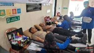 Peringati Hari Bhayangkara ke-79, Polresta Banyuwangi Gelar Donor Darah hingga Vaksin Influenza