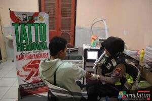 Polres Situbondo Beri Layanan Hapus Tato Gratis di Hari Bhayangkara ke -79