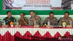 Perkuat Sinergi, Kapolres Nganjuk Gelar Silaturahmi Kamtibmas di Kecamatan Tanjunganom dan Prambon