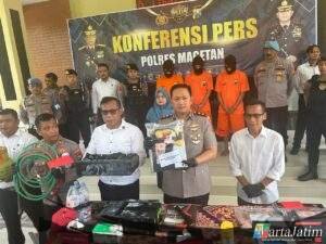 Polres Magetan Berhasil Tangkap Komplotan Pembobol ATM Lintas Provinsi