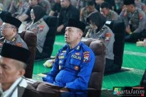 Dedikasi Untuk Indonesia Damai Polda Jatim Gelar Doa dan Zikir Bersama Sambut Hari Bhayangkara ke – 79