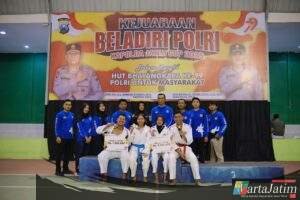 Atlet Polres Kediri Raih Prestasi di Kejuaraan Beladiri Polri Kapolda Jatim Cup 2025