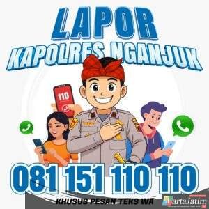 Polres Nganjuk Kampanyekan Layanan Call Center 110 dan WhatsApp Lapor Kapolres