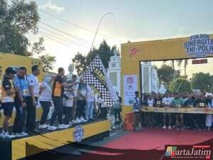 Semarak Fun Run Wujud Sinergitas TNI-Polri Bersama Masyarakat Peringati Hari Bhayangkara ke-79 di Magetan