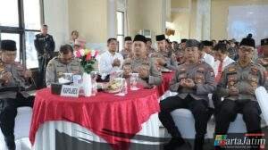 Doa Bersama Lintas Agama Jelang Peringatan Hari Bhayangkara ke-79 di Polres Nganjuk