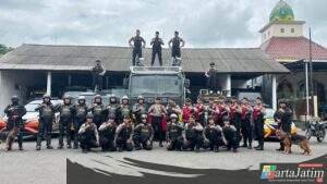 Kasat Samapta Polres Kediri Kota AKP Priyo Hadistyo,S.H. Beserta Staf Dan Jajaran Ucapkan Selamat Hari Bhayangkara Ke – 79