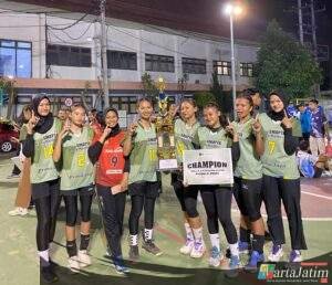 SMAN 7 Kota Kediri Raih Juara 1 Dalam Laga Champion Volly Kategori Putri Porka 2025 Di Kampus Uniska