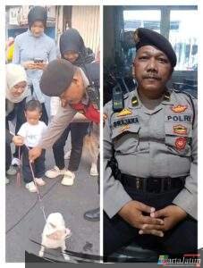 Di Balik Wajah Garang Sang KBO Sat Samapta Polres Kediri Kota,Terselip Sikap Lembut Yang Jadi Cerminan Bahwa “Polri Untuk Masyarakat”