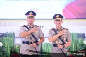 Sertijab di Mapolda Jatim, AKBP Anggi Saputra Ibrahim, Resmi Jabat Kapolres Kediri Kota