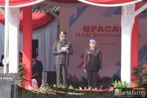 Upacara Hari Bhayangkara ke-79, Polres Kediri Kukuhkan Peran Polri untuk Masyarakat