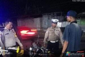 Polres Nganjuk Gelar Patroli SREG dan Program Sokoguru Jelang Pengesahan Warga Baru PSHT