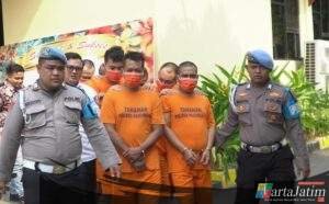 Polres Pasuruan Berhasil Ungkap 4 Kasus Menonjol dan Amankan 5 Tersangka
