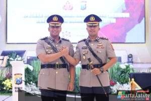 Sertijab di Mapolda Jatim, AKBP Bramastyo Priaji Resmi Jabat Kapolres Kediri