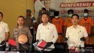 Polisi Amankan Tujuh Pelaku Pengeroyokan di Depan Pabrik Gula Candi Sidoarjo