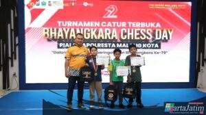 Polresta Malang Kota Lahirkan Atlet Muda di Tournamen Catur “Bhayangkara Chess Day 2025”, Walikota Beri Apresiasi