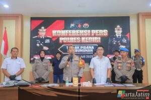Tega Bunuh Kekasih, Polres Kediri Ringkus Pelaku Kurang Dari 24 Jam