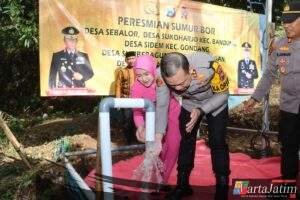 Polri Untuk Masyarakat : Polres Tulungagung Bangun 22 Sumur Bor Untuk Warga Antisipasi Krisis Air Bersih