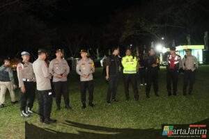 Kapolres Kediri Kota  Pimpin Langsung Pengamanan Konser Musik Bertajuk “Melepas Penat”