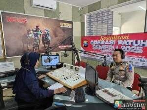 Operasi Patuh Semeru 2025 Polres Pamekasan Gandeng Media Sosialisasikan Keselamatan Berkendara