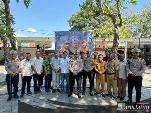 Edukasi Sejak Dini, Satlantas Kediri Kota Sapa Murid TK Plus Arrahman