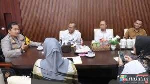 Kapolres Nganjuk Bahas Persiapan Musim Tanam Jagung Bersama Bulog dan Dinas Pertanian