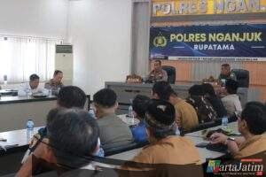 Wilayah Polres Nganjuk Jadi Jalur Perlintasan Anggota IKSPI Menuju Madiun, Rakor Eksternal Digelar untuk Pengamanan