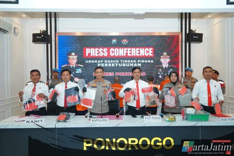Polres Ponorogo Ungkap Kasus Kekerasan Seksual Terhadap Anak Dibawah Umur, Tersangka Diamankan
