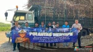 Polantas Menyapa, Polres Kediri Edukasi Humanis Sopir Angkutan dan Pelaku Usaha