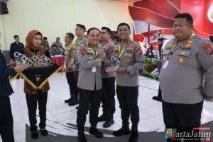 Sukses Selesaikan Sejumlah Perkara Tindak Pidana Polresta Sidoarjo Raih Penghargaan dari Kapolda Jatim