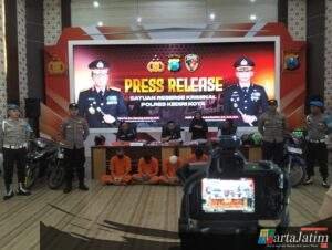 Polres Kediri Kota Ungkap Pengeroyokan di Mojo Kediri, Tiga Diantaranya Anak Bawah Umur