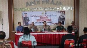 Perkuat Kolaborasi Keamanan, Kapolres Nganjuk Temui Forkopimcam dan Tokoh Masyarakat di Baron