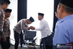Bangun Komunikasi dengan Tokoh Agama, Kapolres Kediri Kunjungi Ponpes LDII Nurul Hakim Plemahan
