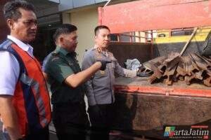 Polres Bojonegoro Amankan Komplotan Pencuri Rel Kereta Api, PT KAI Beri Apresiasi