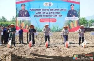 Program Penanaman Jagung Bersama Santri : Polres Ponorogo Gandeng 42 Ponpes Siapkan 71,4 Hektare Lahan