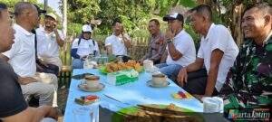 Ngopi Bareng Perangkat Desa, Polsek Grogol  Jaga Kamtibmas Jelang PHBN 2025