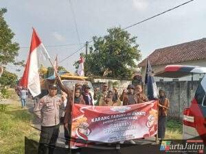 Polsek Papar Pengamanan Giat Gerak Jalan Berkreasi