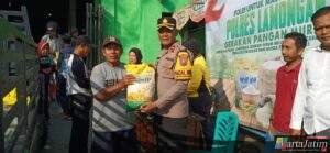 Polres Lamongan Salurkan 27 ton Beras Melalui Bazar Gerakan Pangan Murah