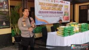 Polres Nganjuk Luncurkan Gerakan Pangan Murah, Warga Antusias Minta Digelar Rutin
