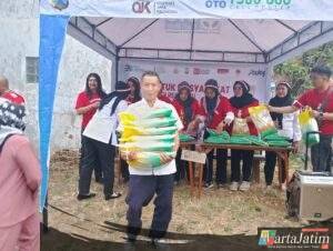 Semarak Kemerdekaan Warnai Gerakan Pangan Murah Polres Batu