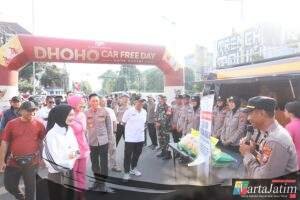 Polres Kediri Kota & Bulog Gelar Pangan Murah di CFD