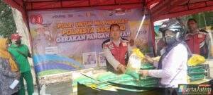 Bazar Beras Murah di Polsek Krian, Wujud Sinergi untuk Ketahanan Pangan