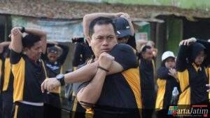 Olahraga Bersama di Goa Margo Trisno, Kapolres Nganjuk Sediakan Hadiah Sepeda Gunung